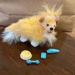 Barbie’s Vintage by Mattel Fluffy Mandie the Collie Puppy with 4 accessories